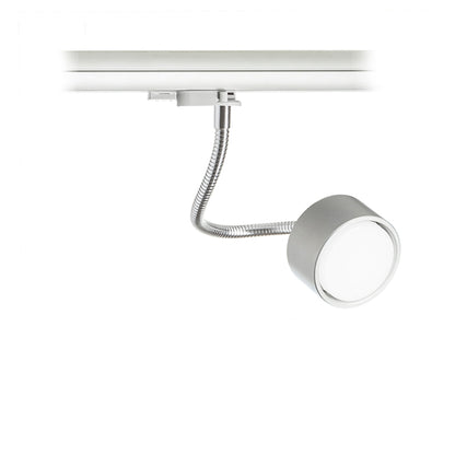 RENDL 3-circuit track system PIXIE on goose neck for 3-circuit tracks silver grey chrome 230V LED GX53 7W R10641 2