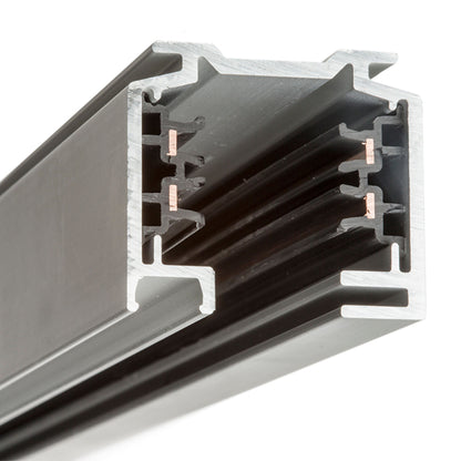 RENDL 3-circuit track system EUTRAC 3m 3-circuit track silver grey 230V  R11305 3
