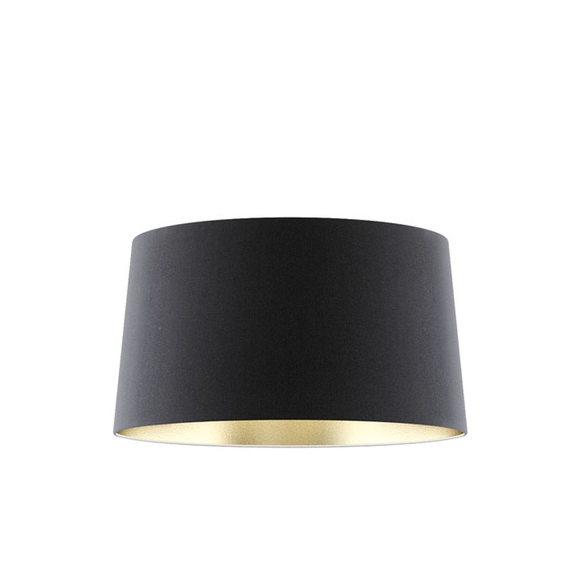 RENDL shades, shade bases, pendent sets ASPRO 55/30 shade Polycotton black/golden foil max. 23W R11466 1