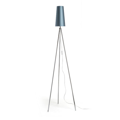 RENDL shades, shade bases, pendent sets CONNY 15/30 table shade  Monaco petrol blue/silver PVC  max. 23W R11579 5