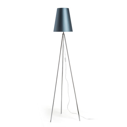 RENDL shades, shade bases, pendent sets CONNY 25/30 table shade Monaco petrol blue/silver PVC max. 23W R11580 4
