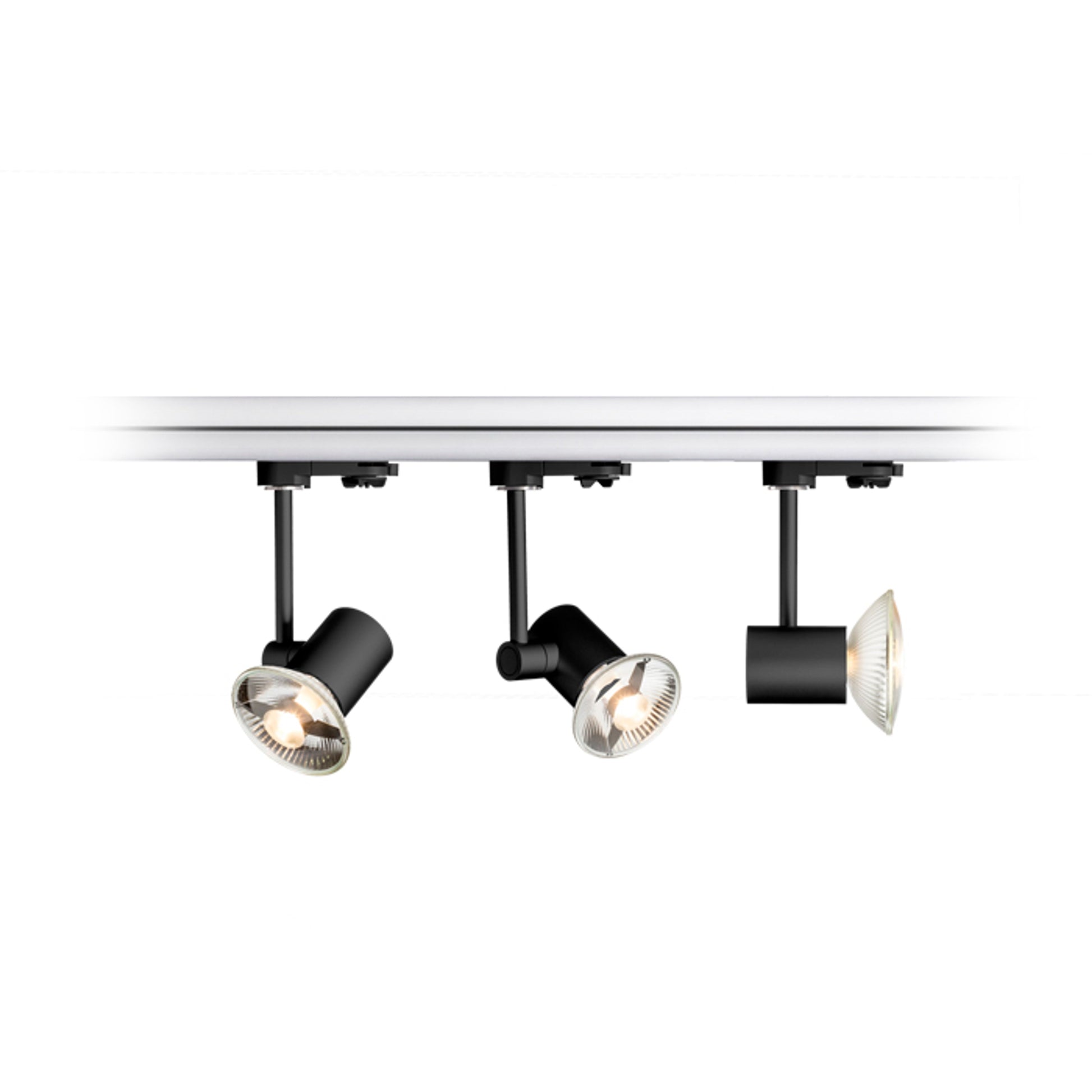 RENDL 3-circuit track system FAX for 3-circuit tracks black  230V LED GU10 12W R11724 3