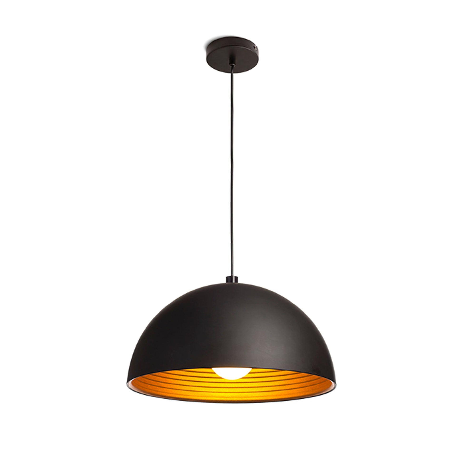 RENDL pendant lamp CARISSIMA 40 pendant matte black/gold  230V LED E27 15W R11766 1