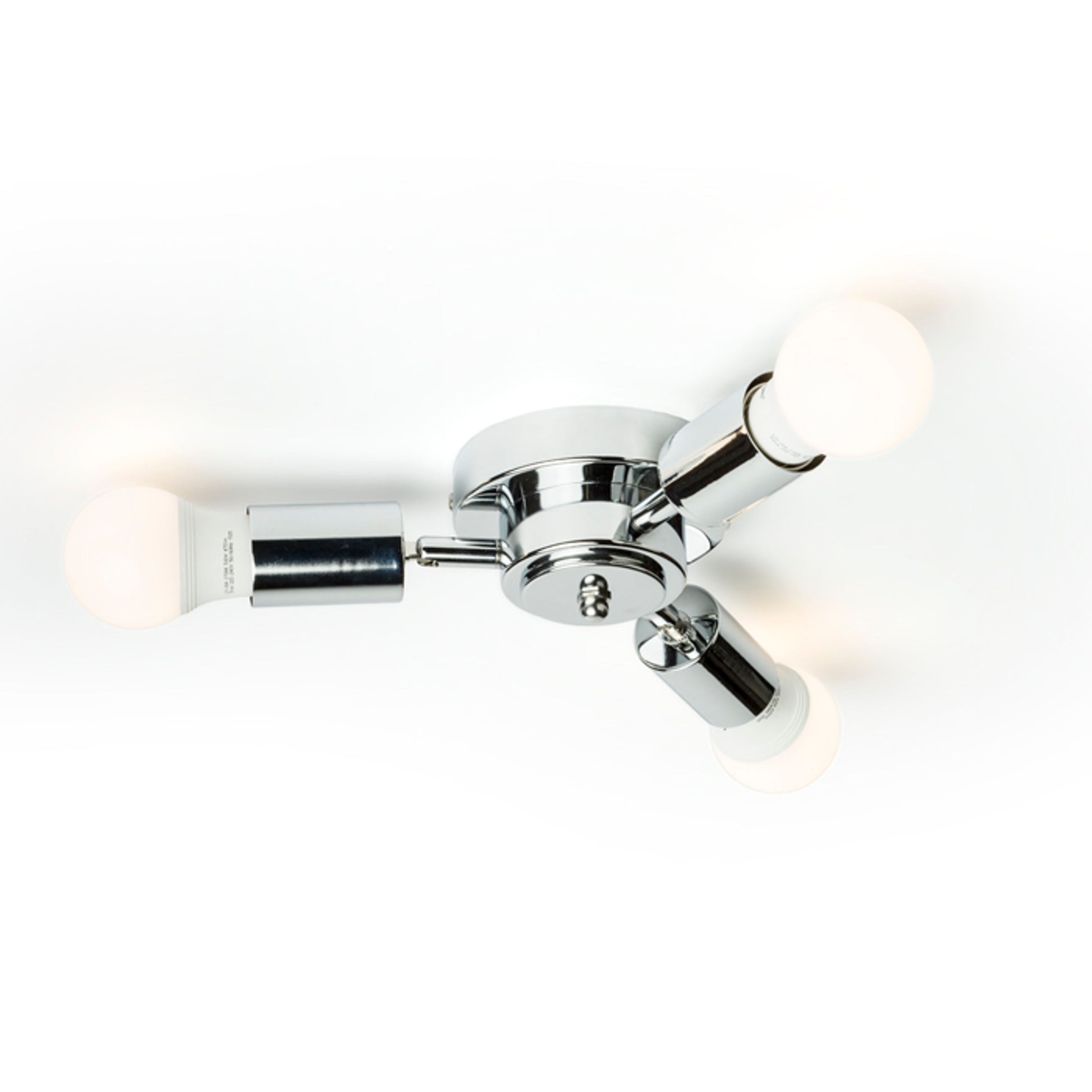 RENDL shades, shade bases, pendent sets POSTE ceiling base  chrome 230V LED E27 3x15W R11799 2