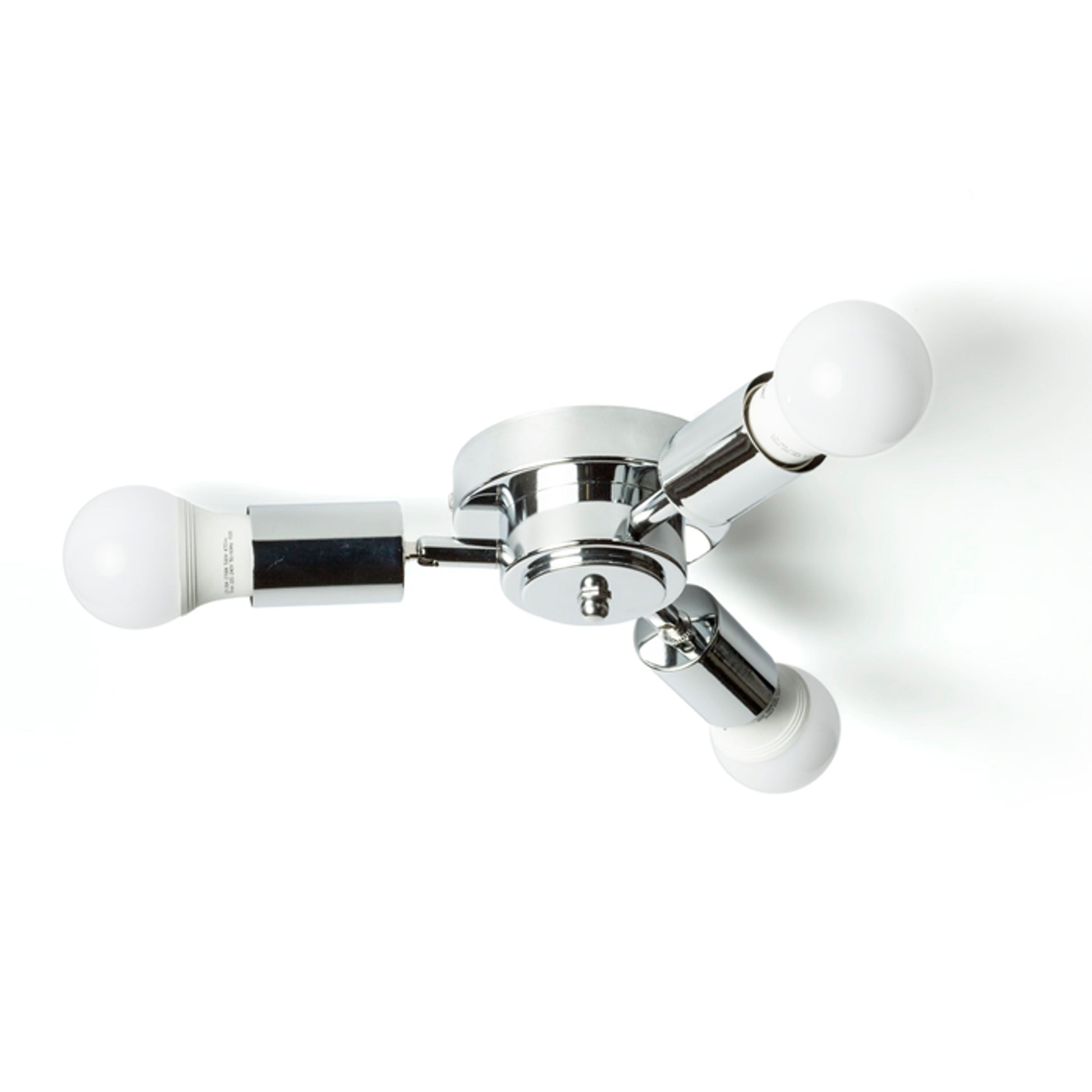 RENDL shades, shade bases, pendent sets POSTE ceiling base  chrome 230V LED E27 3x15W R11799 3