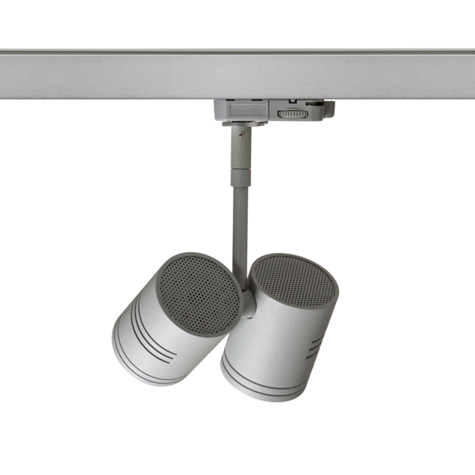 RENDL 3-circuit track system BEEBA II for 3-circuit tracks silver grey  230V LED GU10 2x8W R12312 3