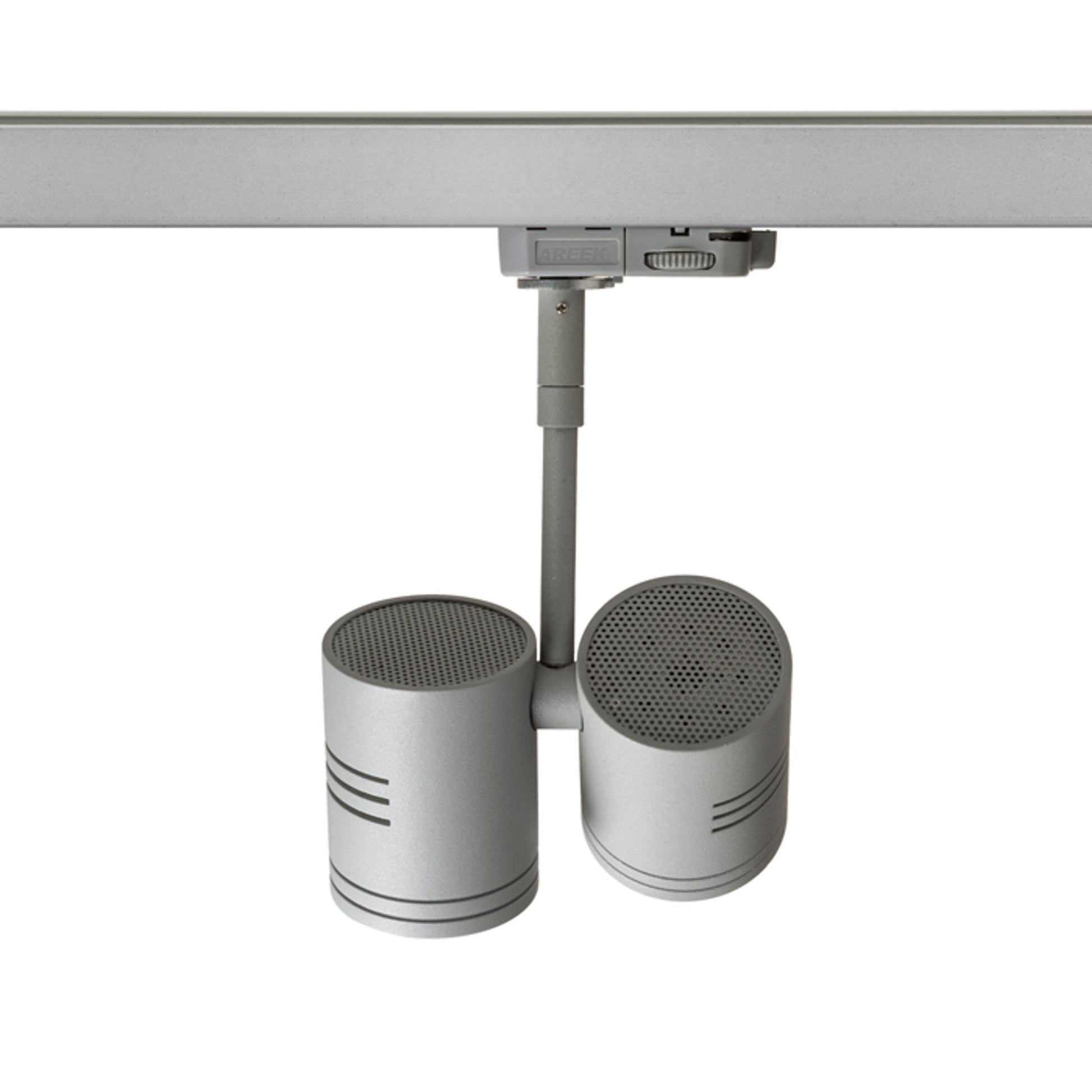 RENDL 3-circuit track system BEEBA II for 3-circuit tracks silver grey  230V LED GU10 2x8W R12312 5