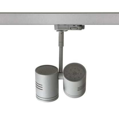 RENDL 3-circuit track system BEEBA II for 3-circuit tracks silver grey  230V LED GU10 2x8W R12312 5