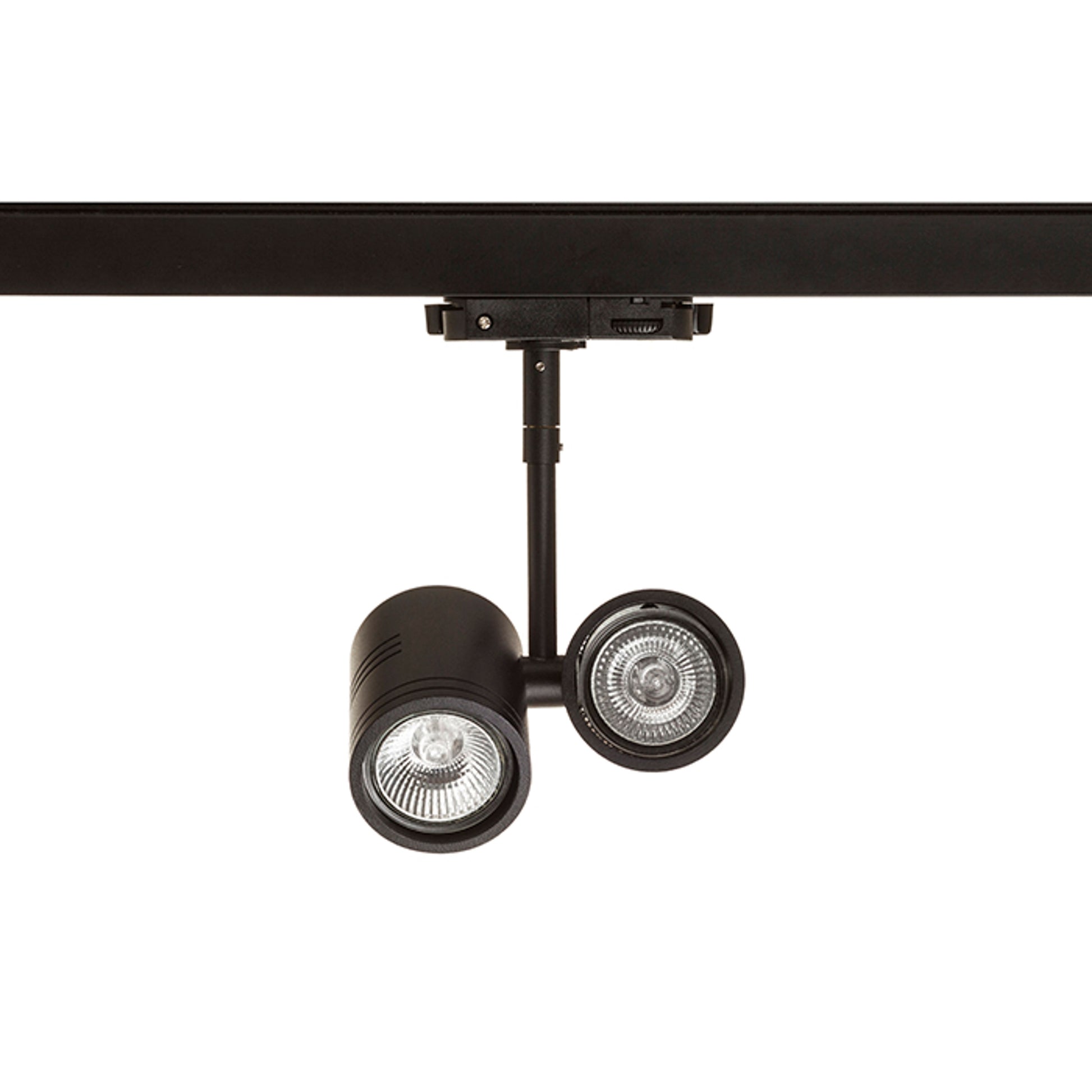 RENDL 3-circuit track system BEEBA II for 3-circuit tracks black  230V LED GU10 2x8W R12313 1