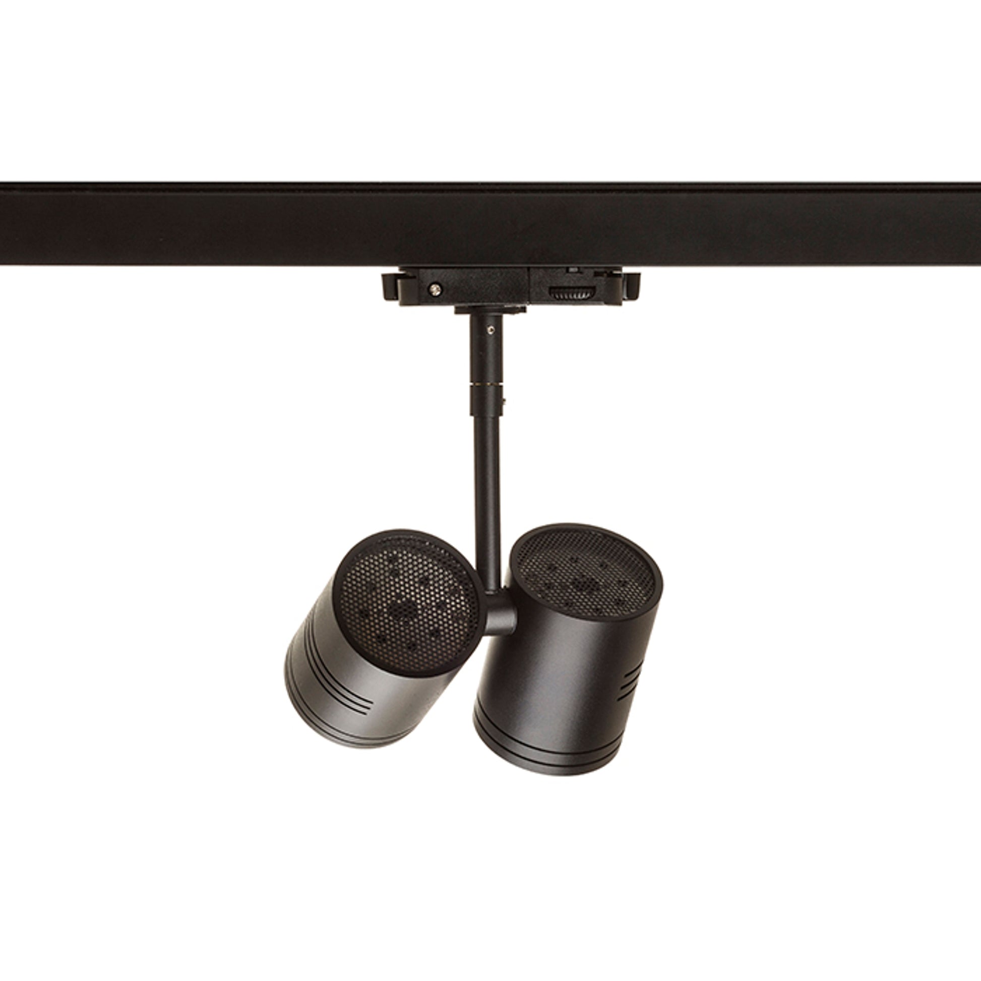 RENDL 3-circuit track system BEEBA II for 3-circuit tracks black  230V LED GU10 2x8W R12313 3