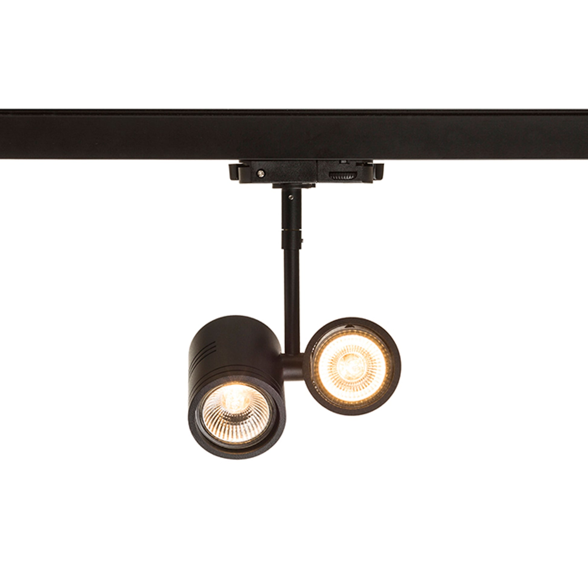 RENDL 3-circuit track system BEEBA II for 3-circuit tracks black  230V LED GU10 2x8W R12313 5