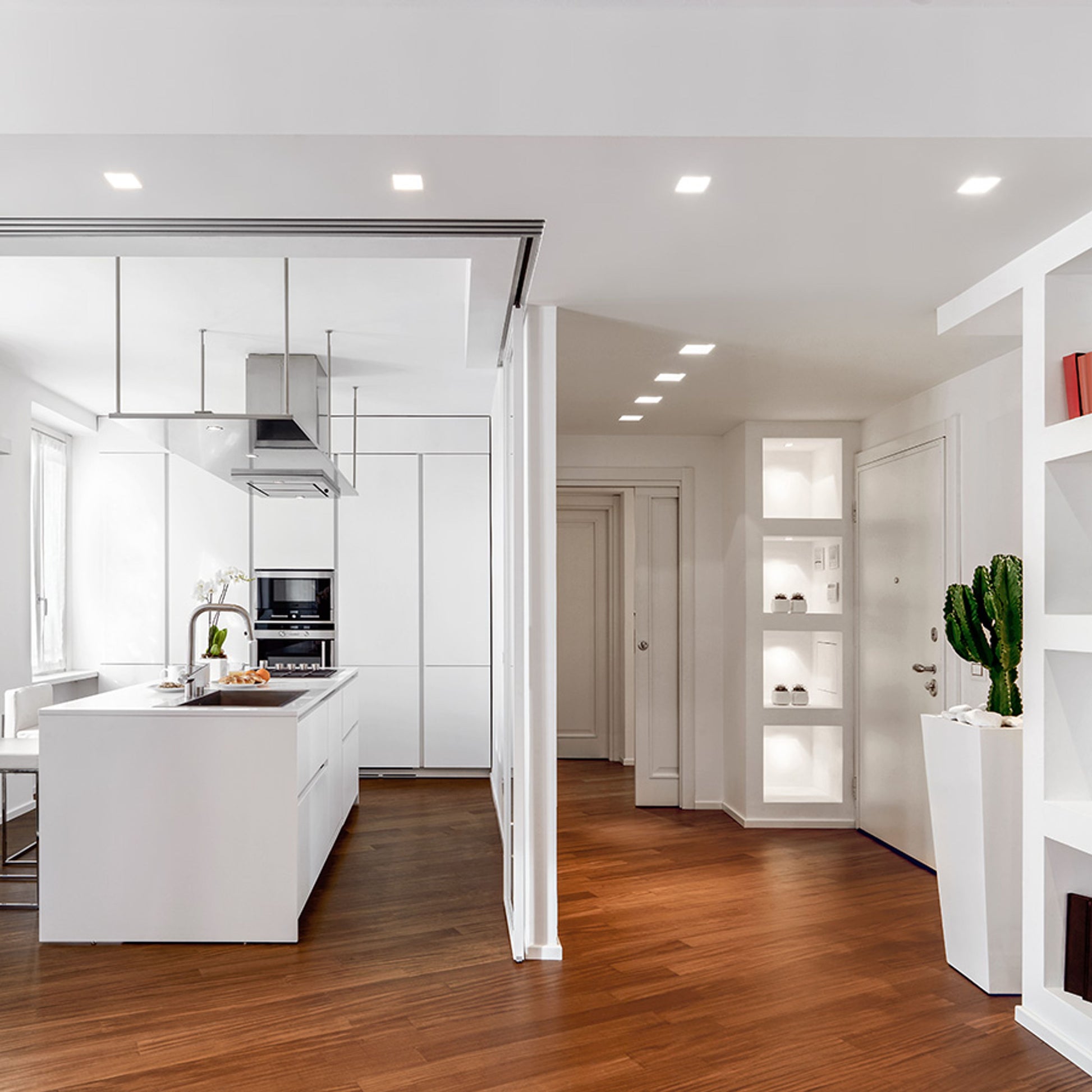 RENDL recessed light DAN SQ 80 recessed  plaster 230V LED GU10 8W R12356 3