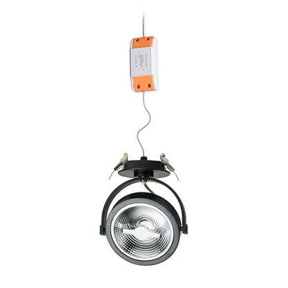 RENDL spotlight KELLY LED DIMM semi-recessed black 230V LED 12W 24° 3000K R12638 2