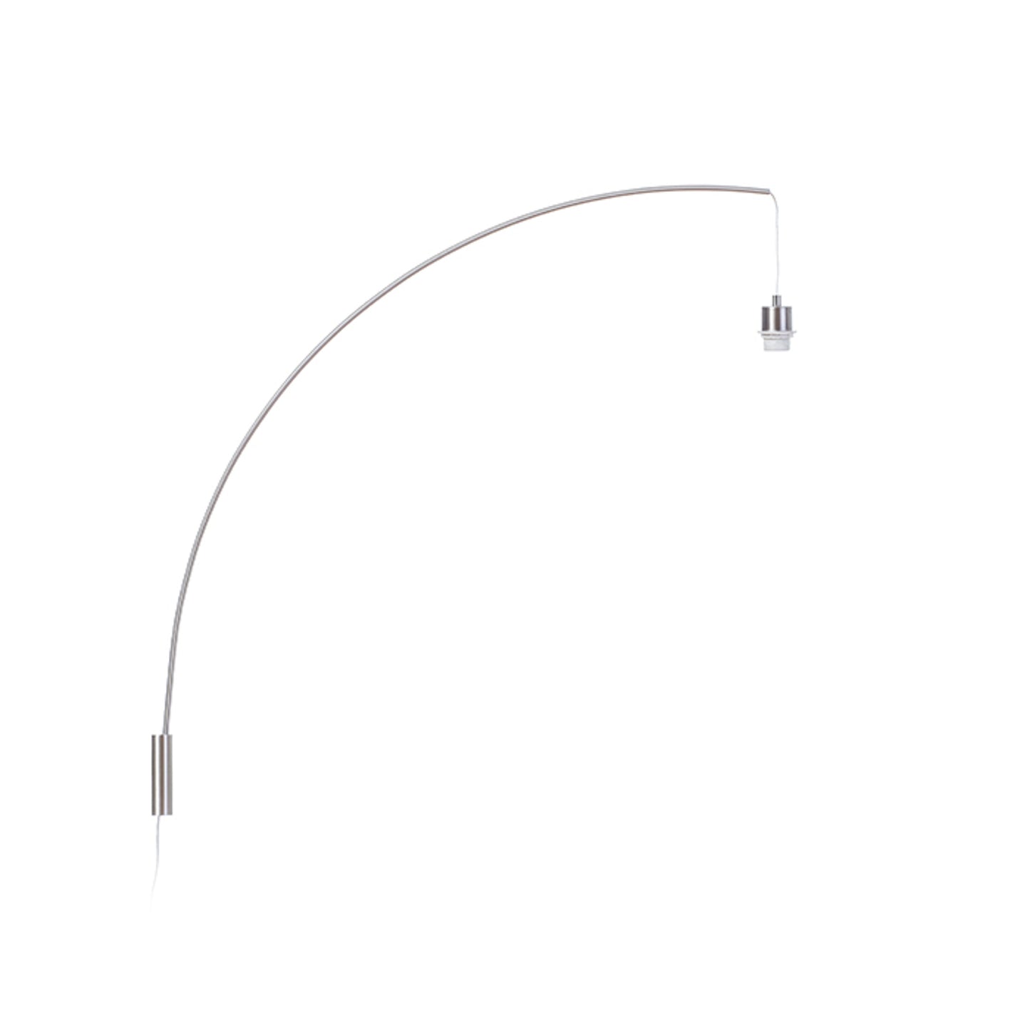 RENDL shades, shade bases, pendent sets BEND arched wall-mounted base  matt nickel 230V LED E27 15W R12654 1