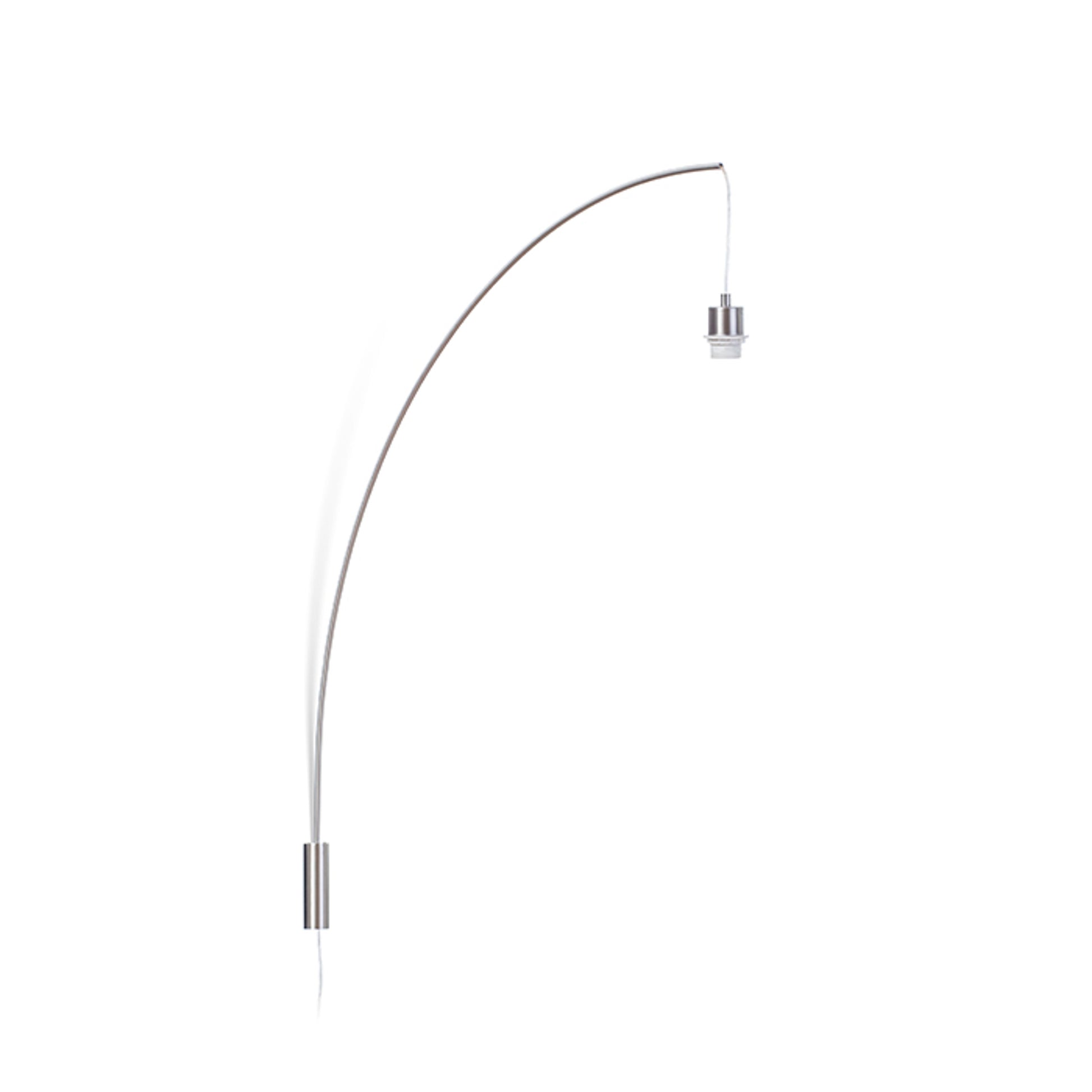 RENDL shades, shade bases, pendent sets BEND arched wall-mounted base  matt nickel 230V LED E27 15W R12654 2