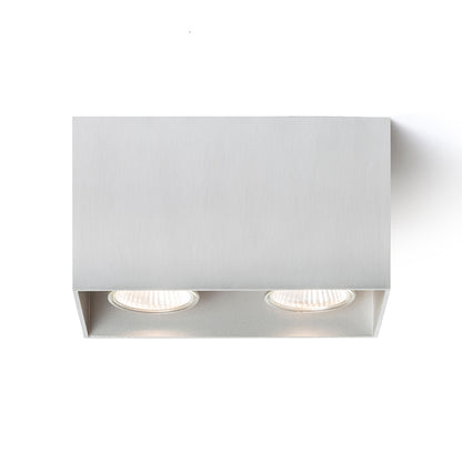 RENDL surface mounted lamp AGATE II ceiling  brushed aluminum 230V LED GU10 2x7W R12738 4