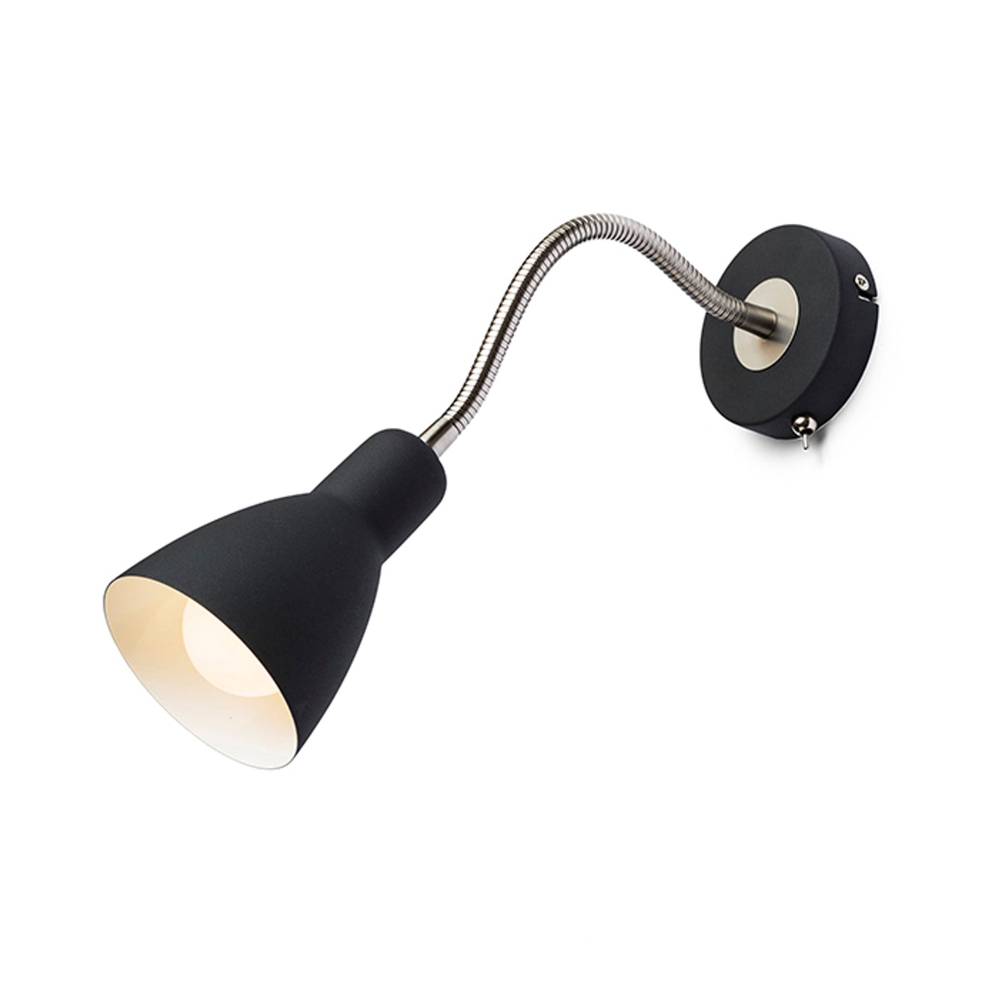 RENDL spotlight KAYA wall black matt nickel 230V E27 28W R12899 1