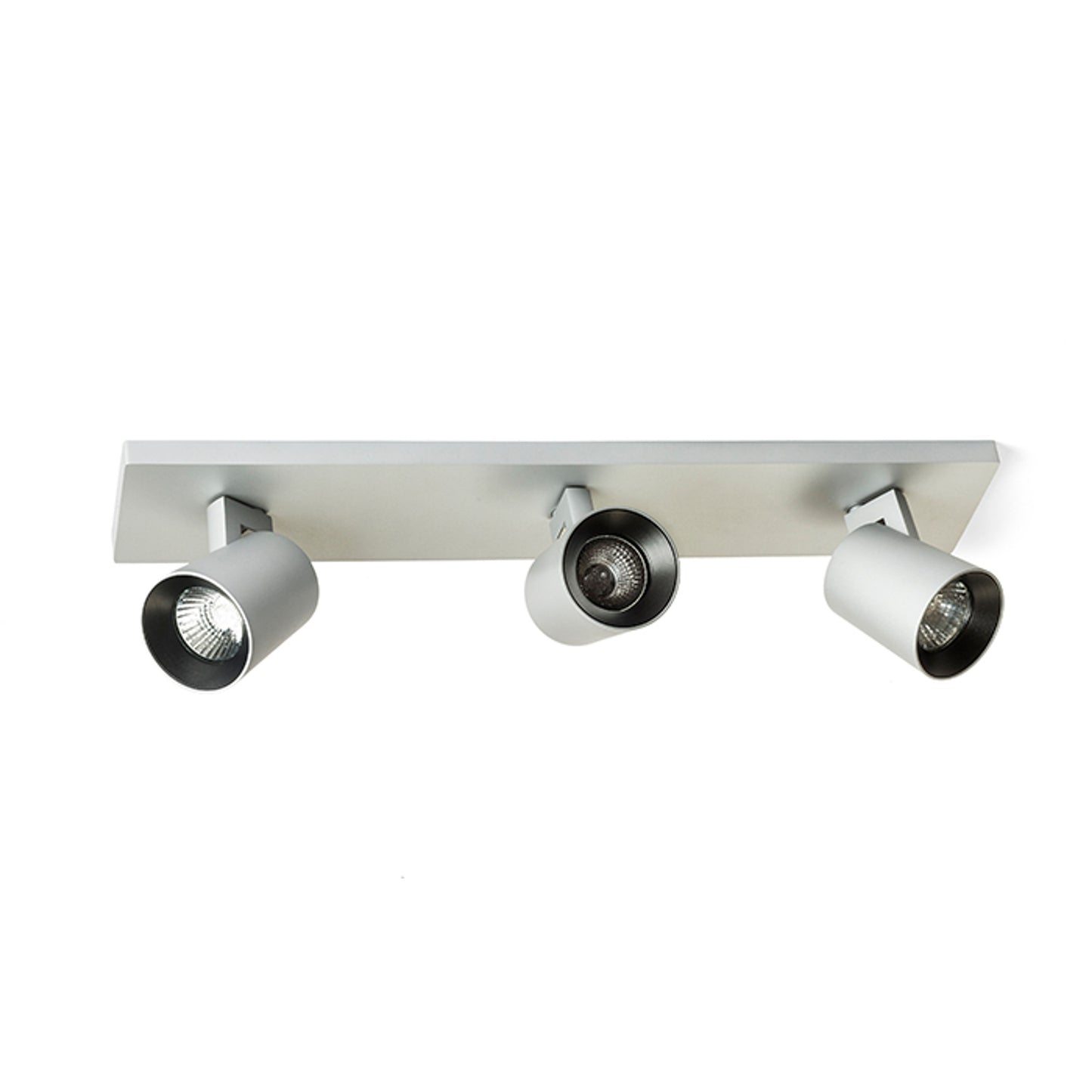 RENDL spotlight KENNY III surface mounted  brushed aluminum/black 230V LED GU10 3x8W R12919 3
