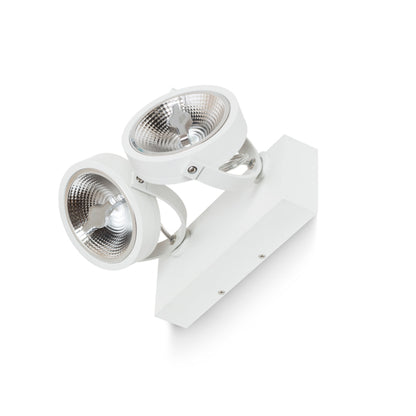 RENDL spotlight KELLY LED II DIMM wall white 230V LED 2x12W 24° 3000K R13106 6