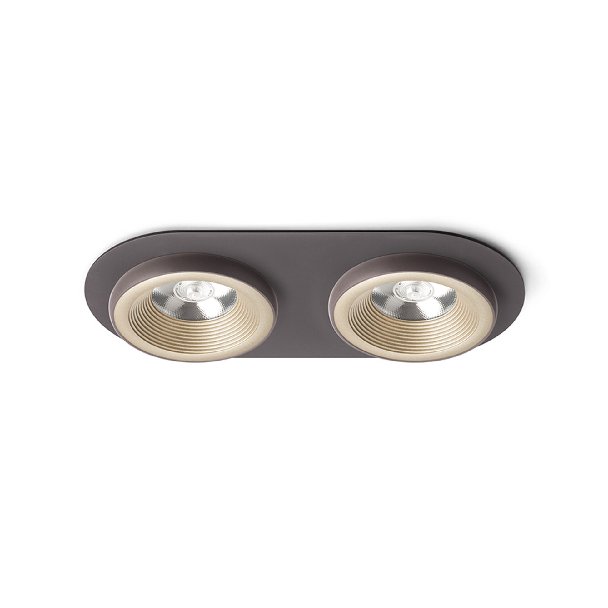 RENDL recessed light SHARM R II recessed pearl gold/brown 230V LED 2x10W 24° 3000K R13241 1