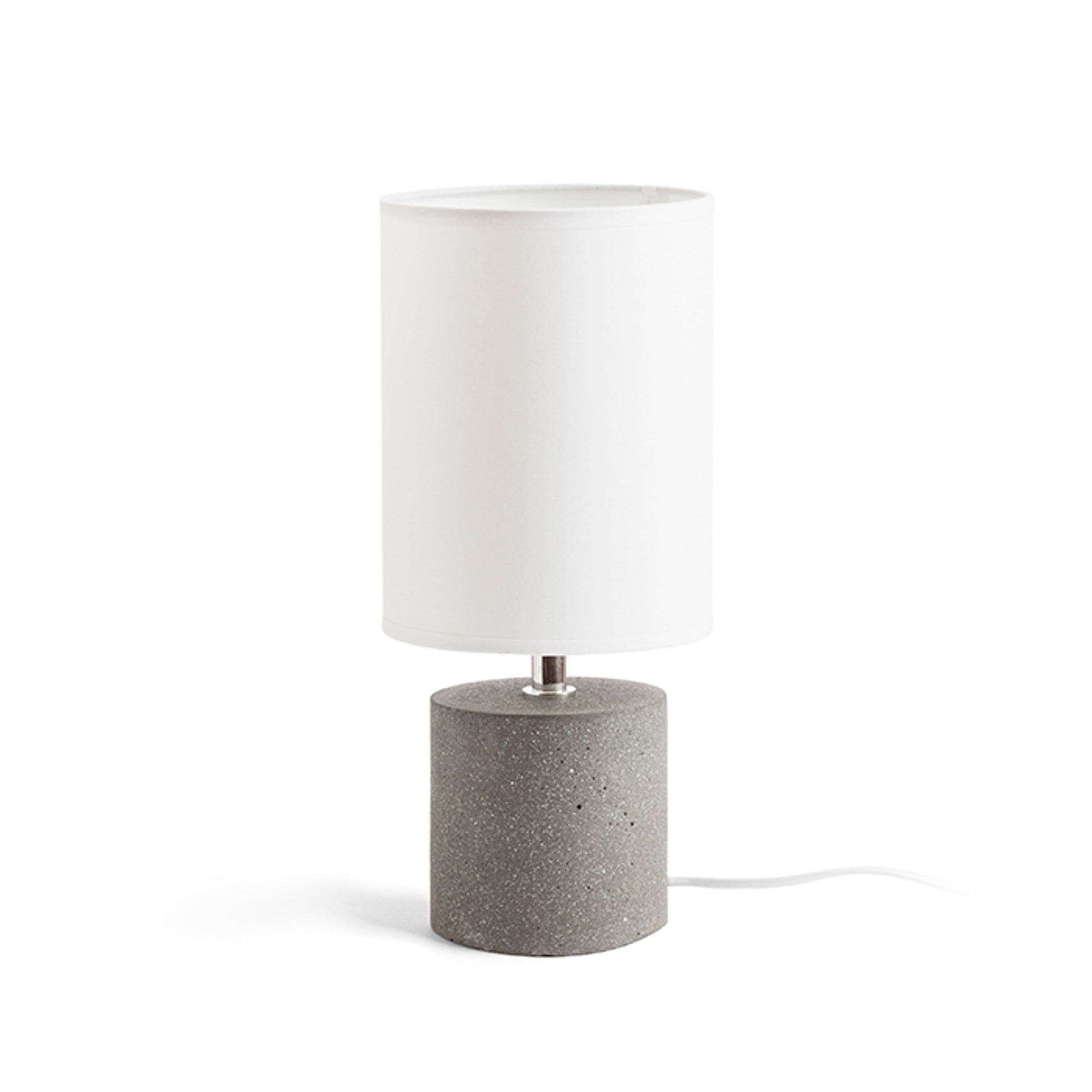 RENDL table lamp CAMINO table with shade white cement 230V LED E27 15W R13295 1