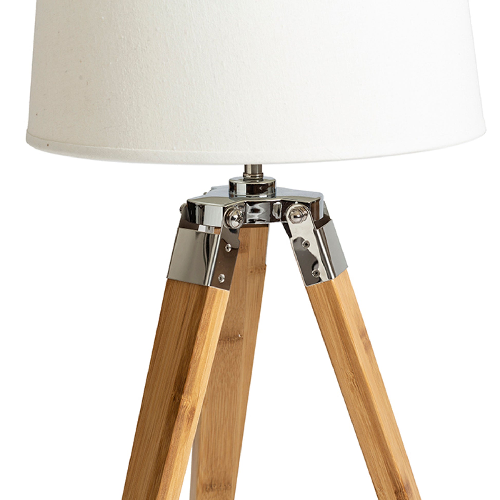 RENDL shades, shade bases, pendent sets ALVIS table base  bamboo/chrome 230V LED E27 11W R13339 2
