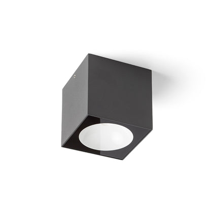 RENDL outdoor lamp SENZA SQ ceiling anthracite grey clear glass 230V LED 6W IP65  3000K R13625 2
