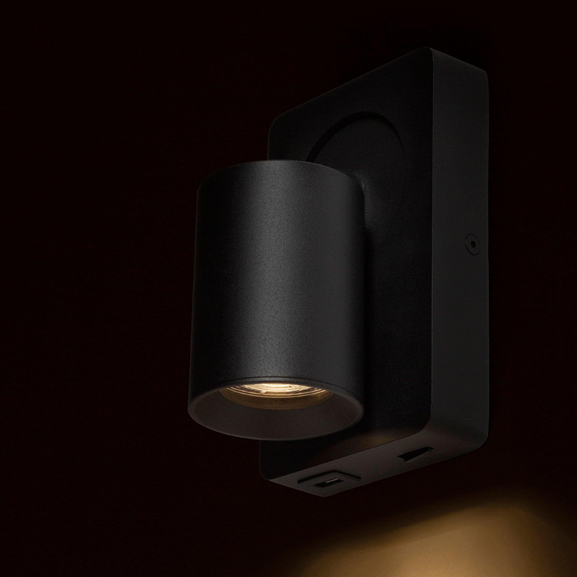 RENDL spotlight VOLTERA USB wall black  230V LED GU10 9W R13764 11