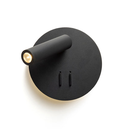 RENDL spotlight THALIA wall black satinated acrylic 230V LED 6+3W 3000K R13765 8