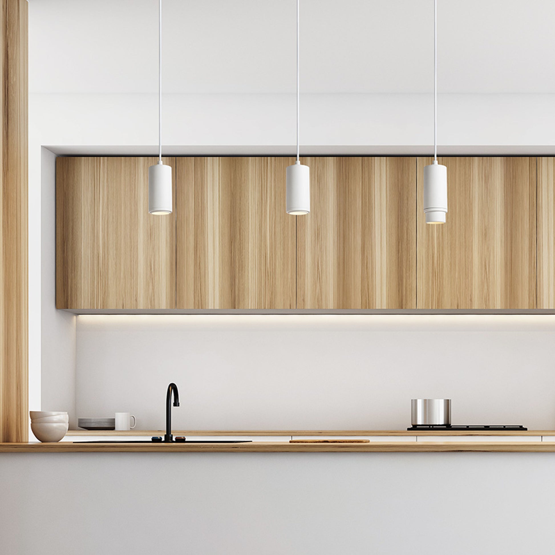 RENDL pendant lamp OPTIMUS pendant white  230V LED GU10 9W 10 50° R13777 5
