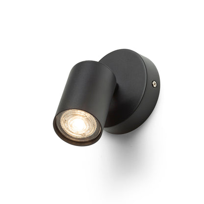 RENDL spotlight DUDE R surface mounted black 230V LED GU10 9W R13919 1