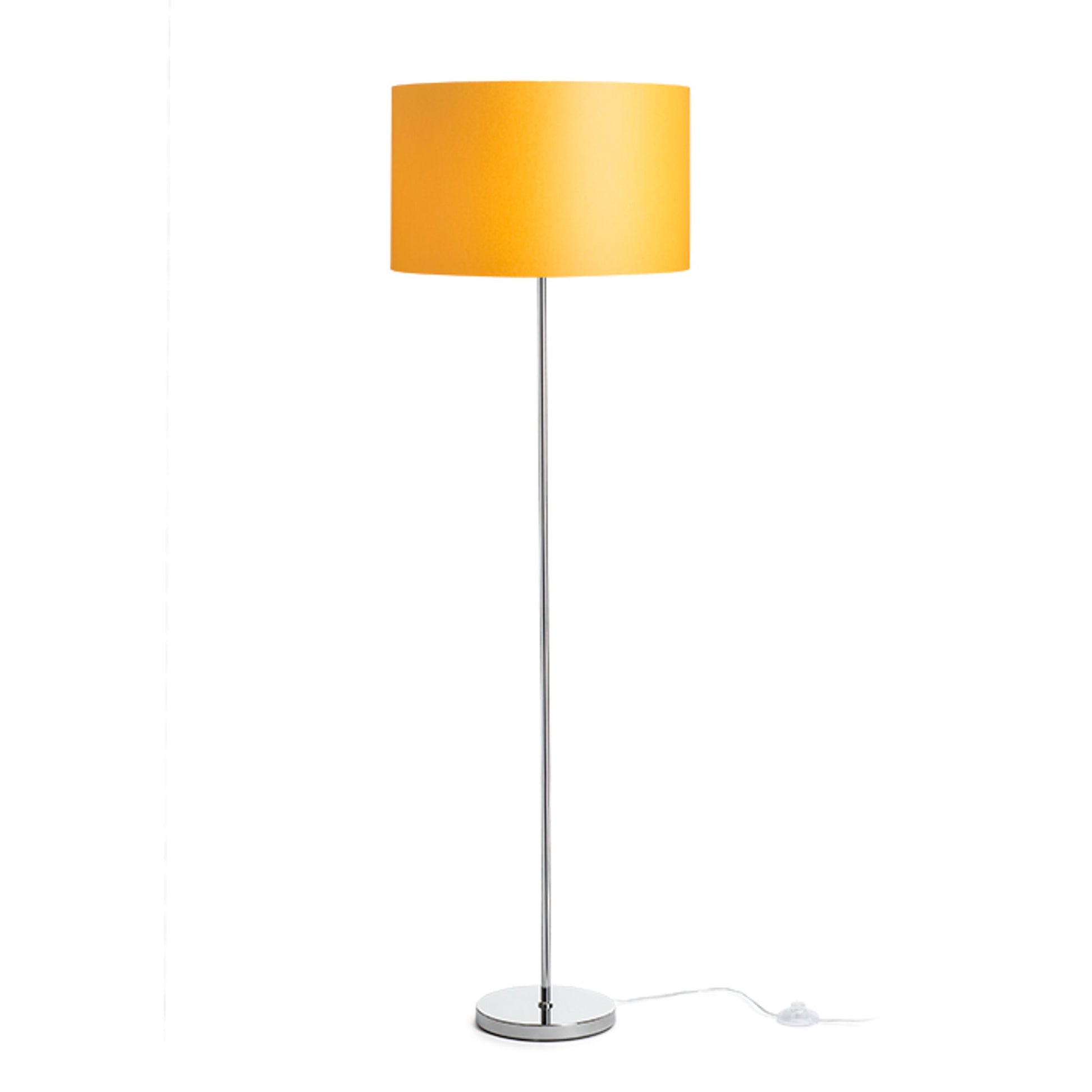 RENDL floor lamp NYC/RON 40/25 floor  Chintz apricot/chrome 230V LED E27 15W R14080 1