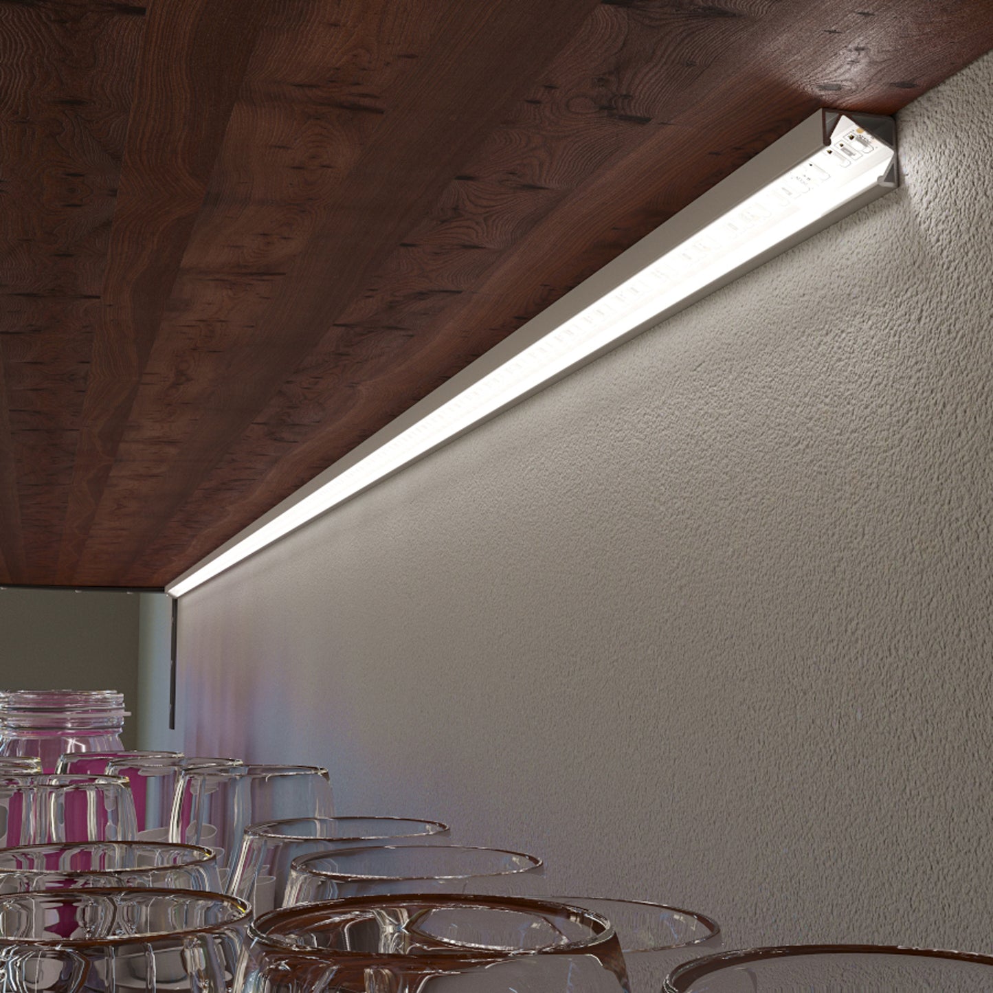 RENDL LED-strip LED PROFILE I 30/60 surface mounted 1m anodized aluminum/matte acrylic  R14092 4