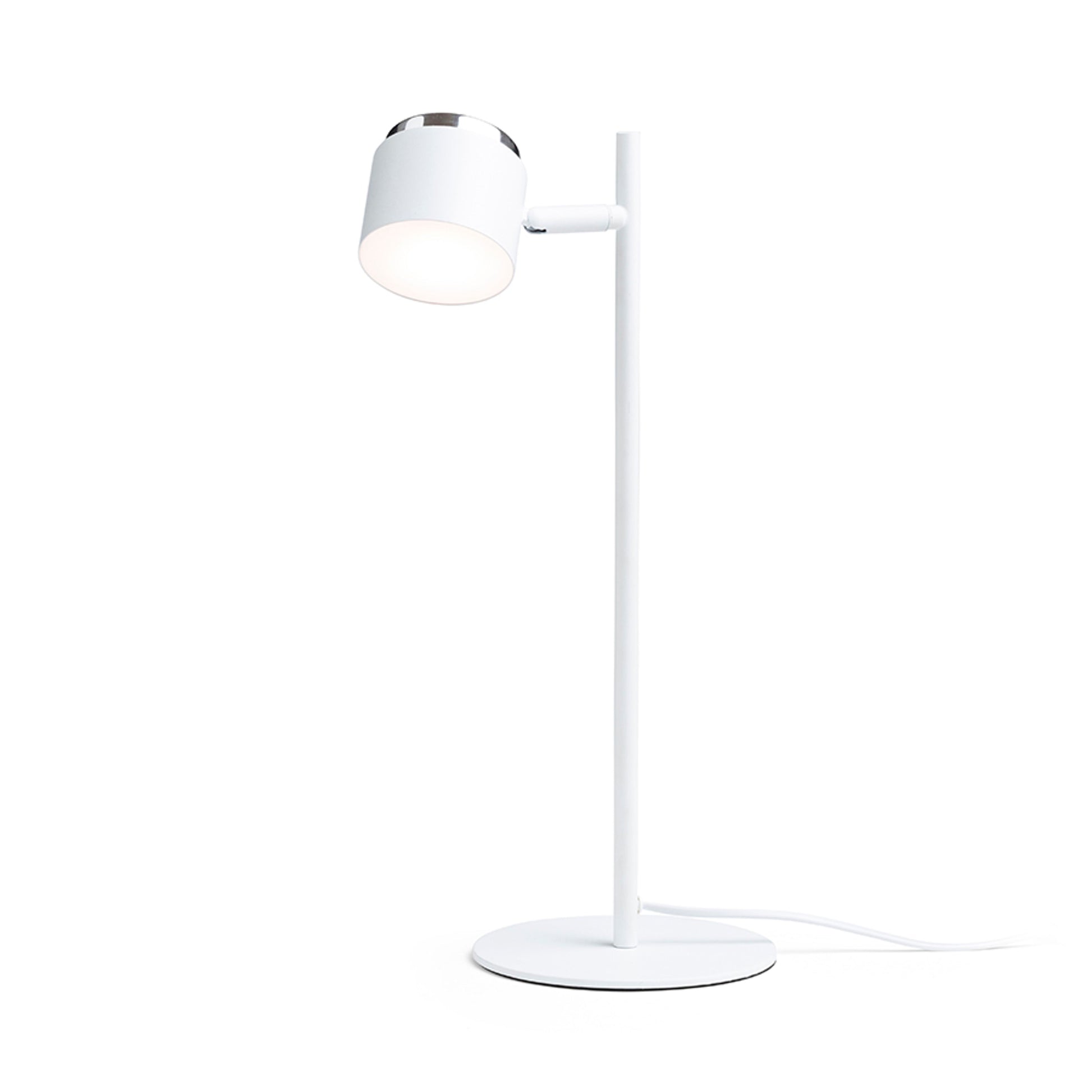 RENDL table lamp NOVA table white chrome/frosted acrylic 230V LED 4.2W 3000K R14274 1