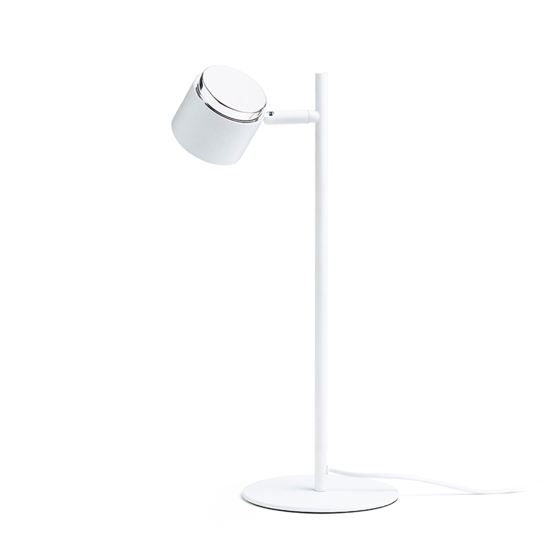 RENDL table lamp NOVA table white chrome/frosted acrylic 230V LED 4.2W 3000K R14274 3