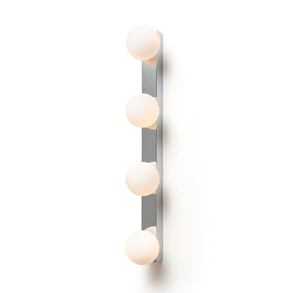 RENDL wall lamp DOMINO IV wall chrome/opal-colored glass 230V LED G9 4x6W IP44 R14390 2