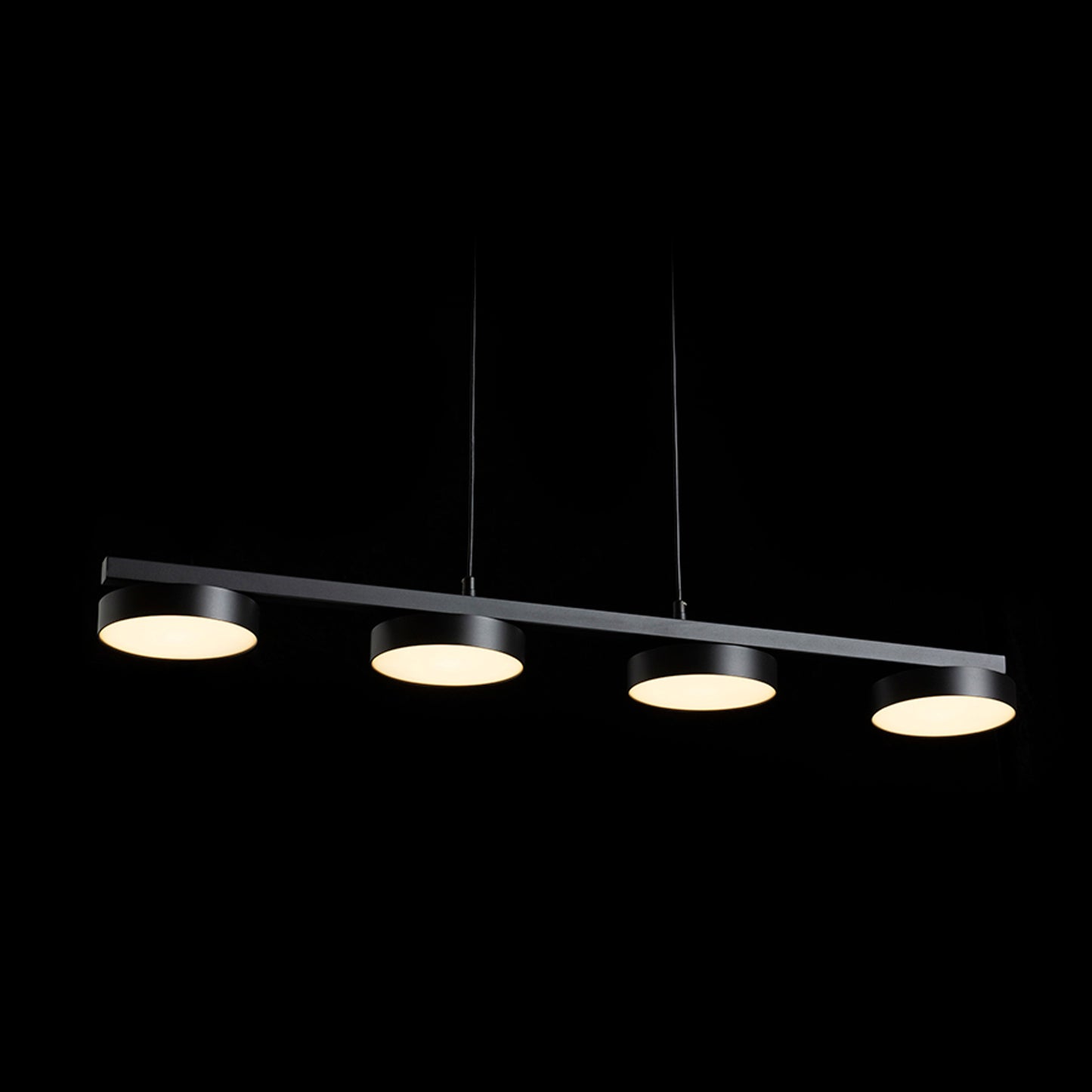 RENDL pendant lamp ARETHA IV pendant black  230V LED 4x12W  3000K R14424 5